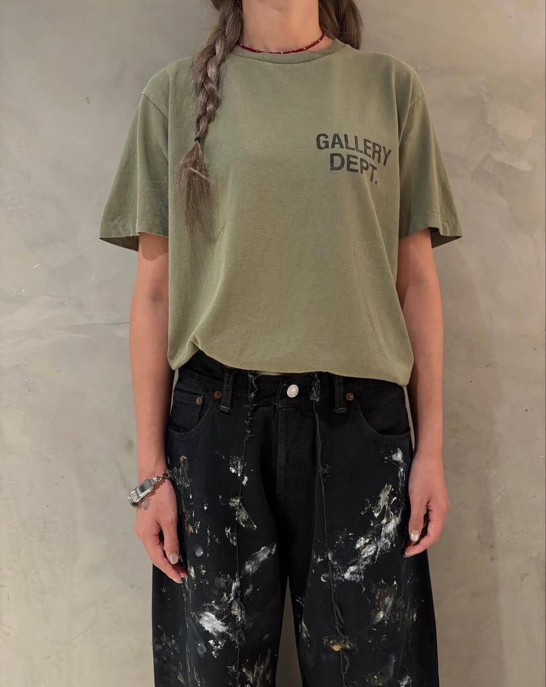 갤댑 25FW 신상 올리브 티셔츠(새재품) 상품이미지4