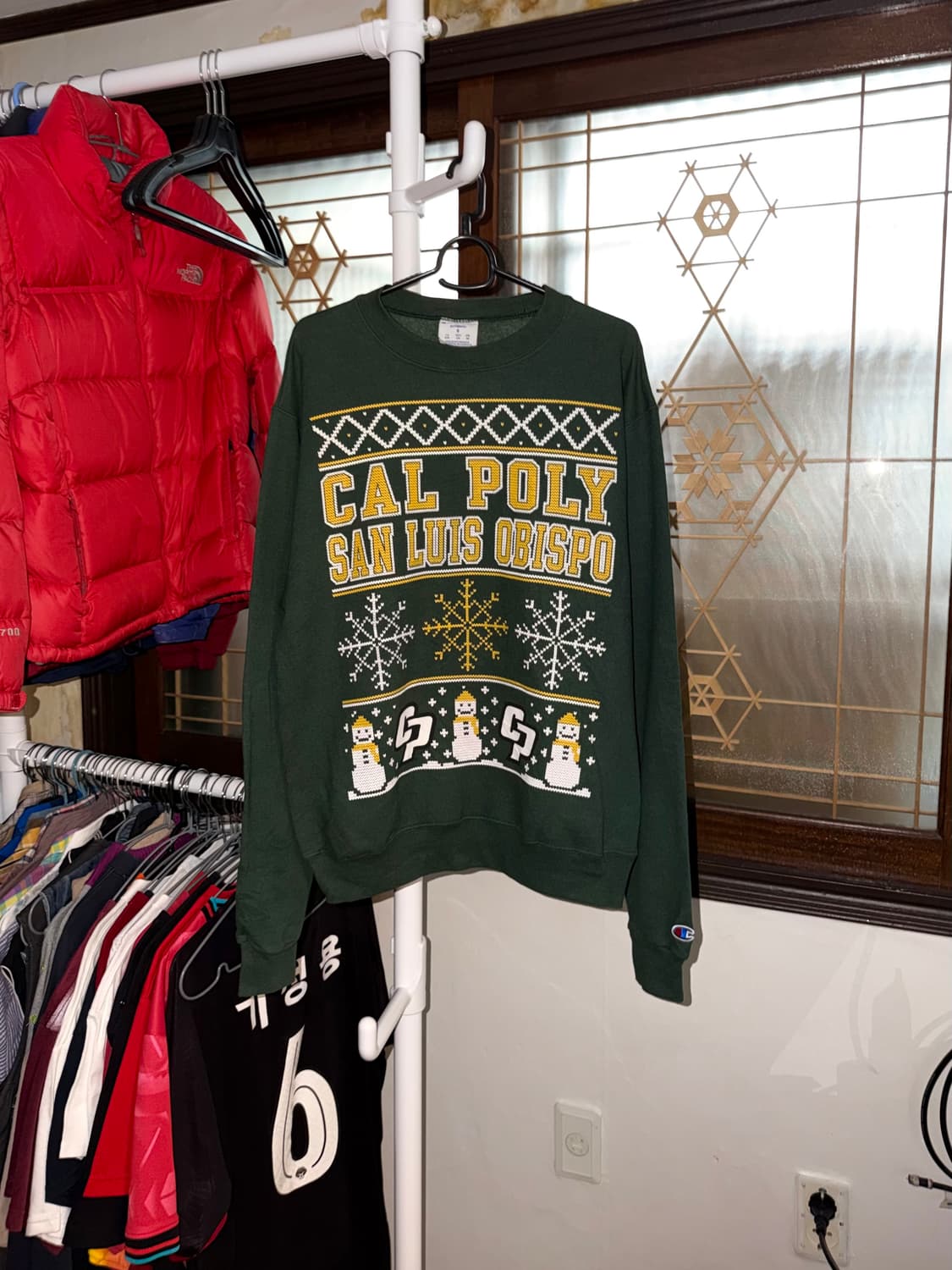 챔피온 유니버시티 크리스마스 스웻셔츠 기모 맨투맨 상품이미지1