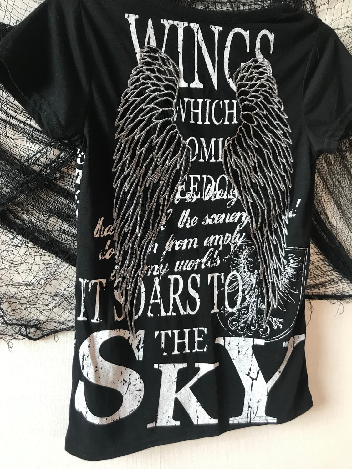 00s punk wing detailed halfsleeve 상품이미지3