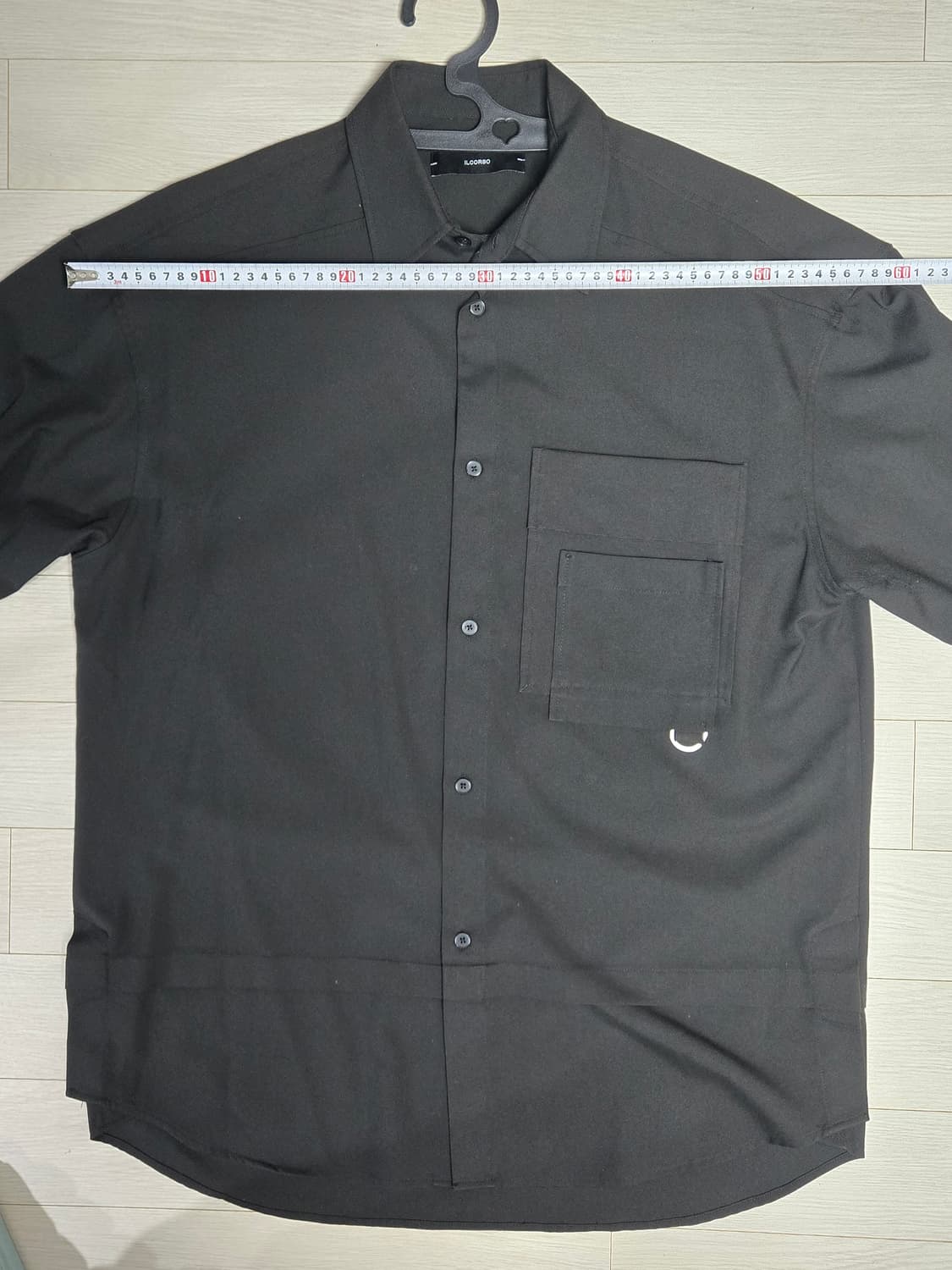 일꼬르소 오버핏 블랙 셔츠 상품이미지7