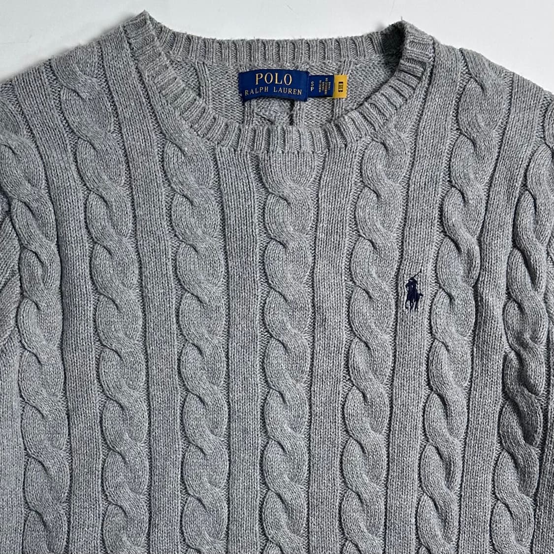 폴로 랄프로렌 그레이 케이블 니트  상품이미지2