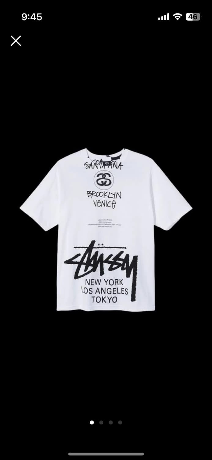 스투시 x 솔로이스트 40 월드투어 티셔츠 상품이미지1