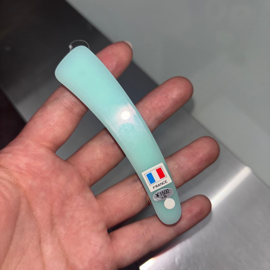 프랑스 빈티지 오묘한 민트 삔 헤어클립 상품이미지3