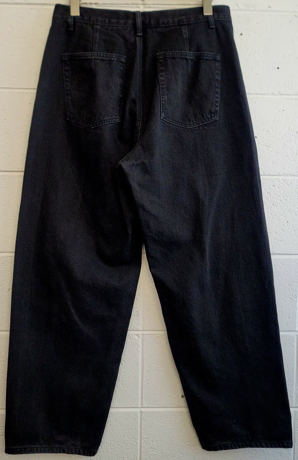 무신사스탠다드 와이드 블랙데님(흑청) 팬츠 판매 상품이미지2
