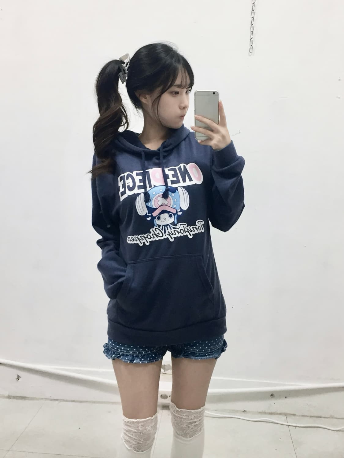 [ONE PIECE] 코디셋 ! 원피스 쵸파 도트 후디 코디셋 상품이미지1