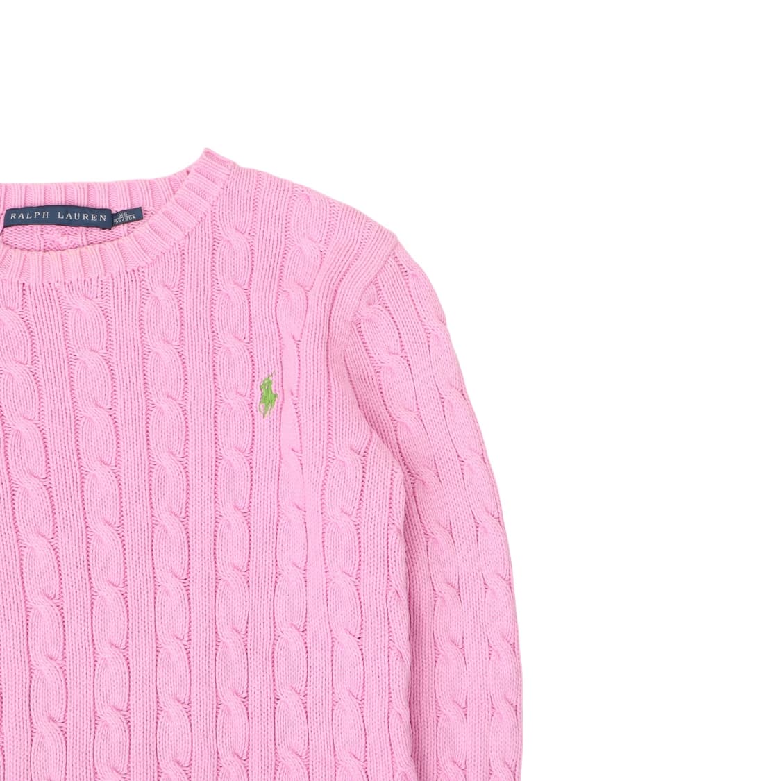 폴로 랄프로렌 라이트 핑크 케이블 니트 상품이미지3