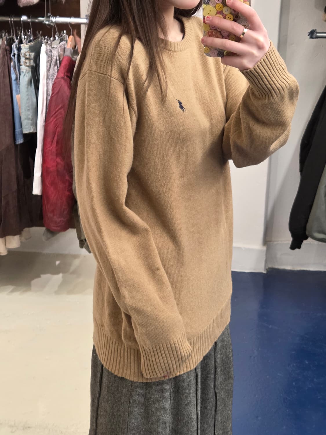 PRL 폴로 랄프로렌 베이지 울 니트 상품이미지2