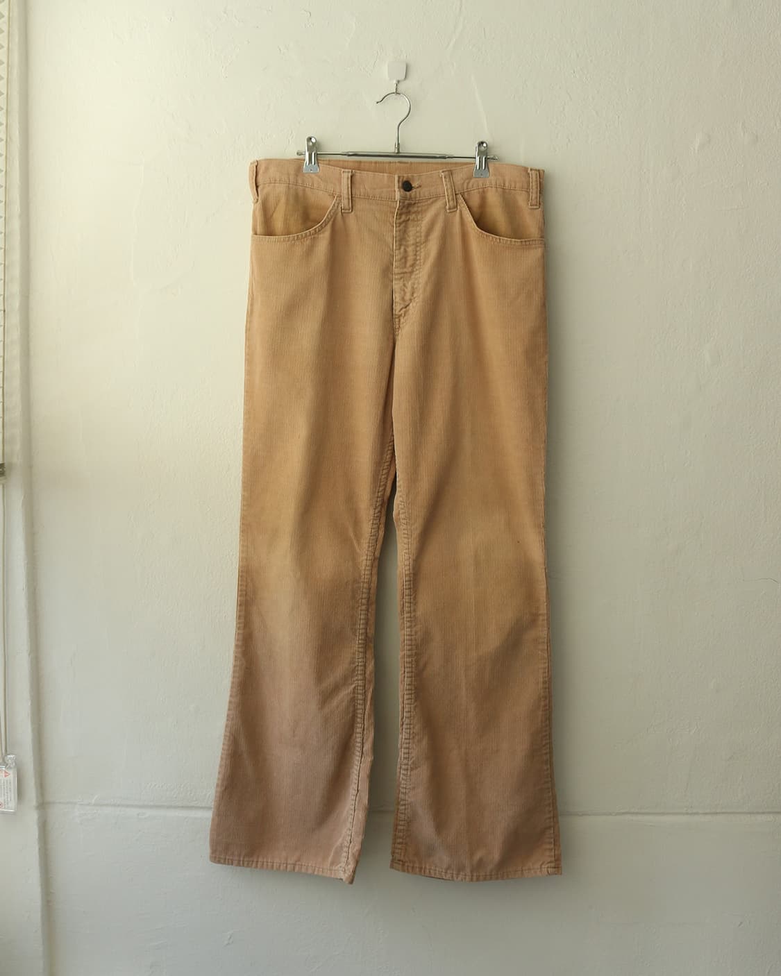 70s 리바이스 646 베이지 코듀로이 벨바텀 부츠컷 팬츠 상품이미지4