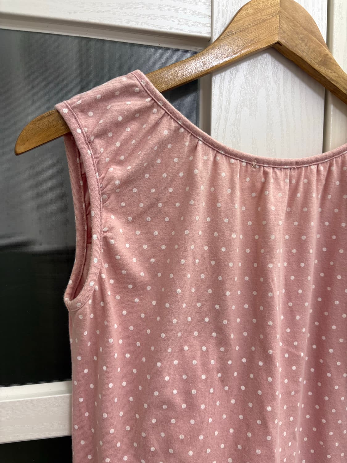 핑크 도트 슬리브리스 상품이미지6