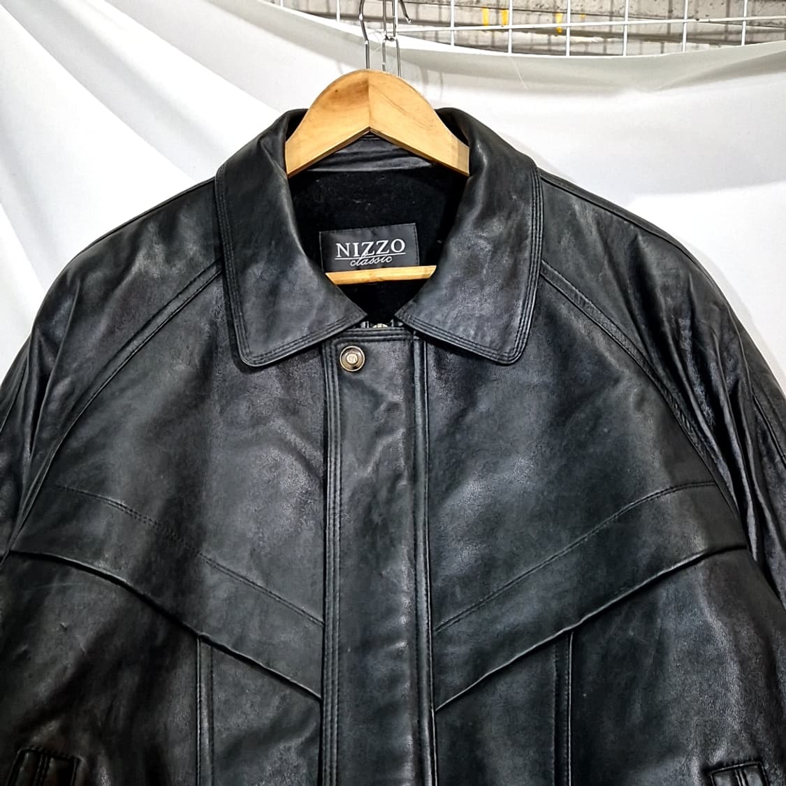 Nizzo 가죽 봄버 자켓 상품이미지2