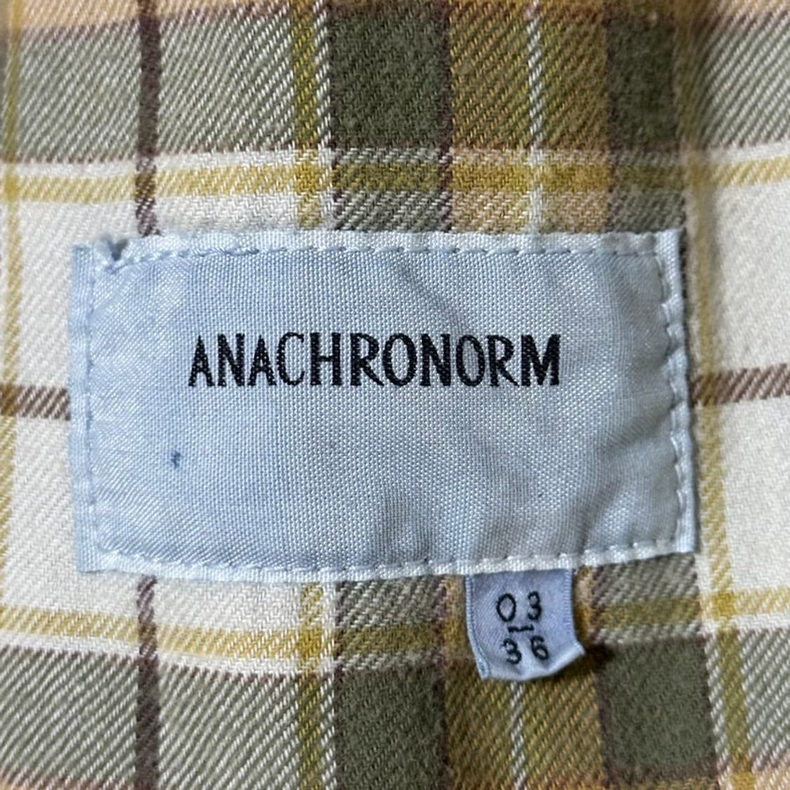 아나크로놈 체크 콤비 데님 자켓 3사이즈 상품이미지6