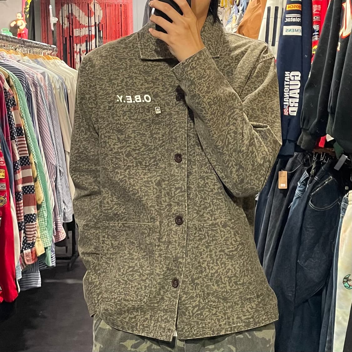 [IM] OBEY 오베이 패턴 자켓 상품이미지4
