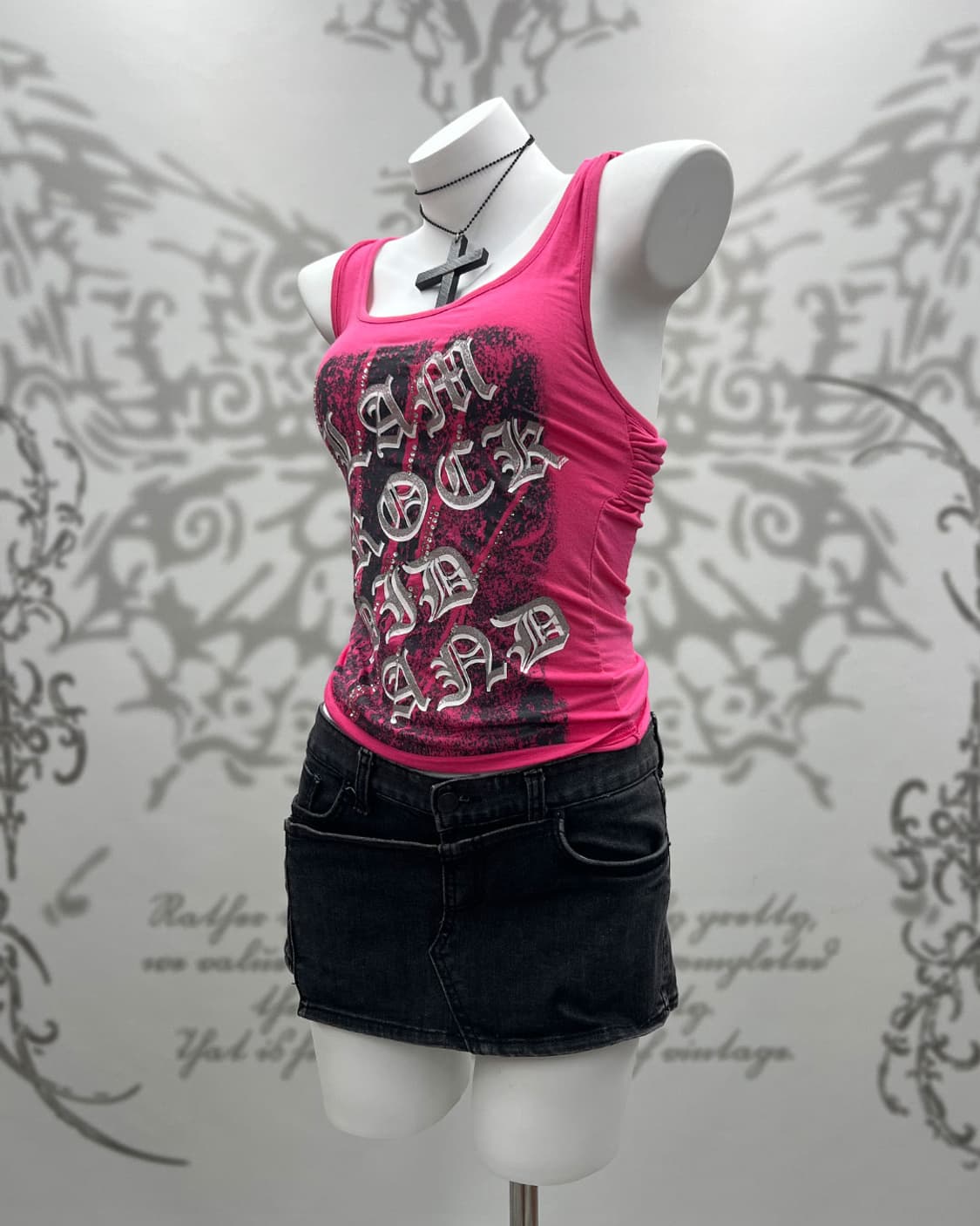 00's gals punk lettering sleeveless 상품이미지2