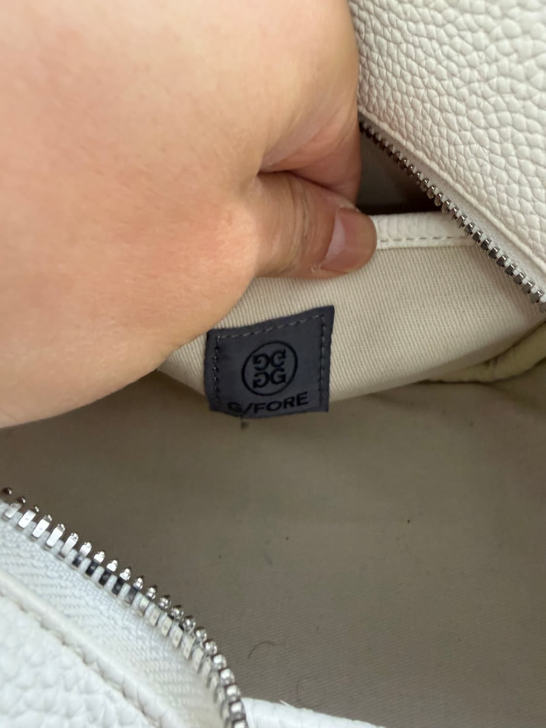 정품) 지포어 GFORE 23ss 화이트 토트백 숄더백  상품이미지7