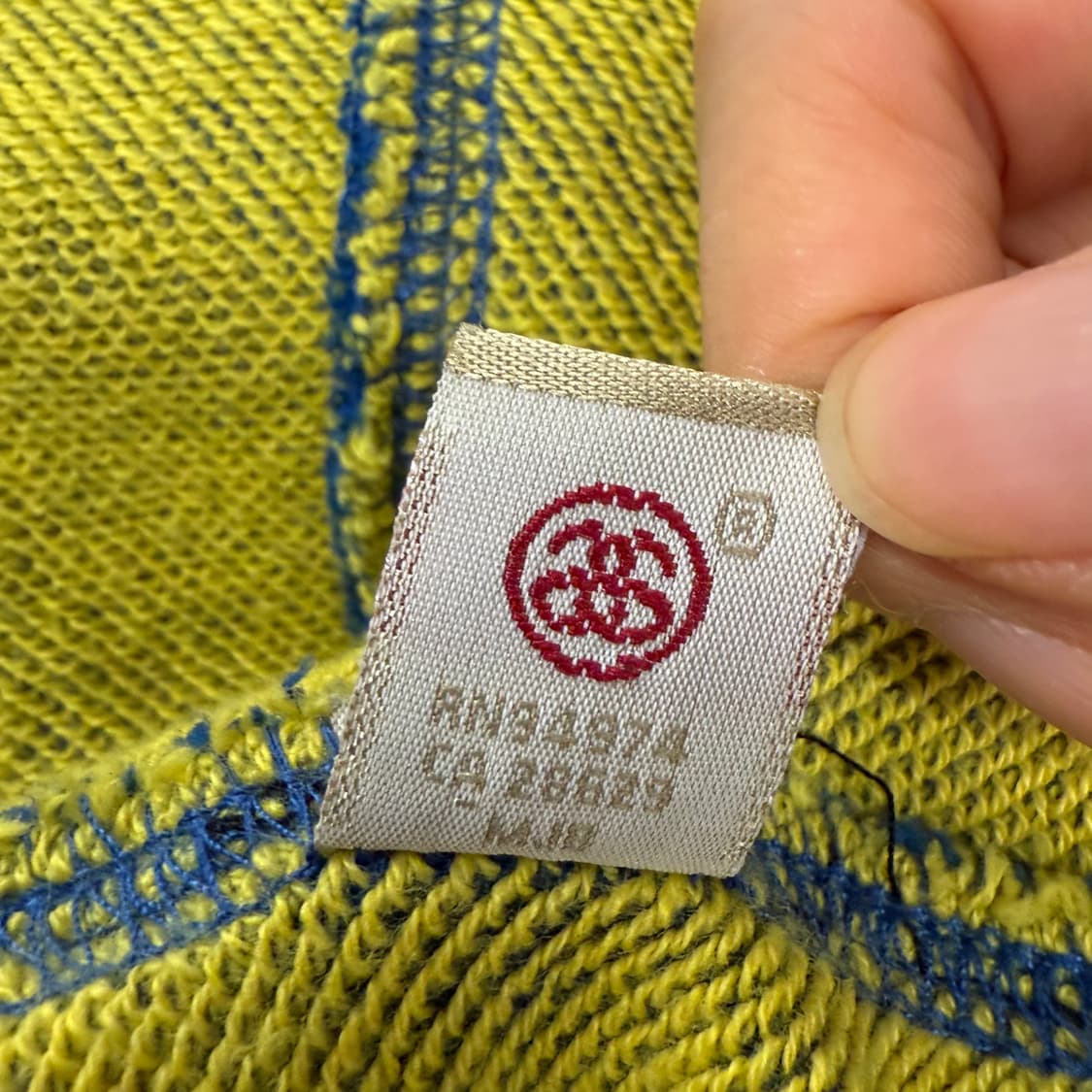 스투시 블루 옐로우 후드집업  상품이미지7