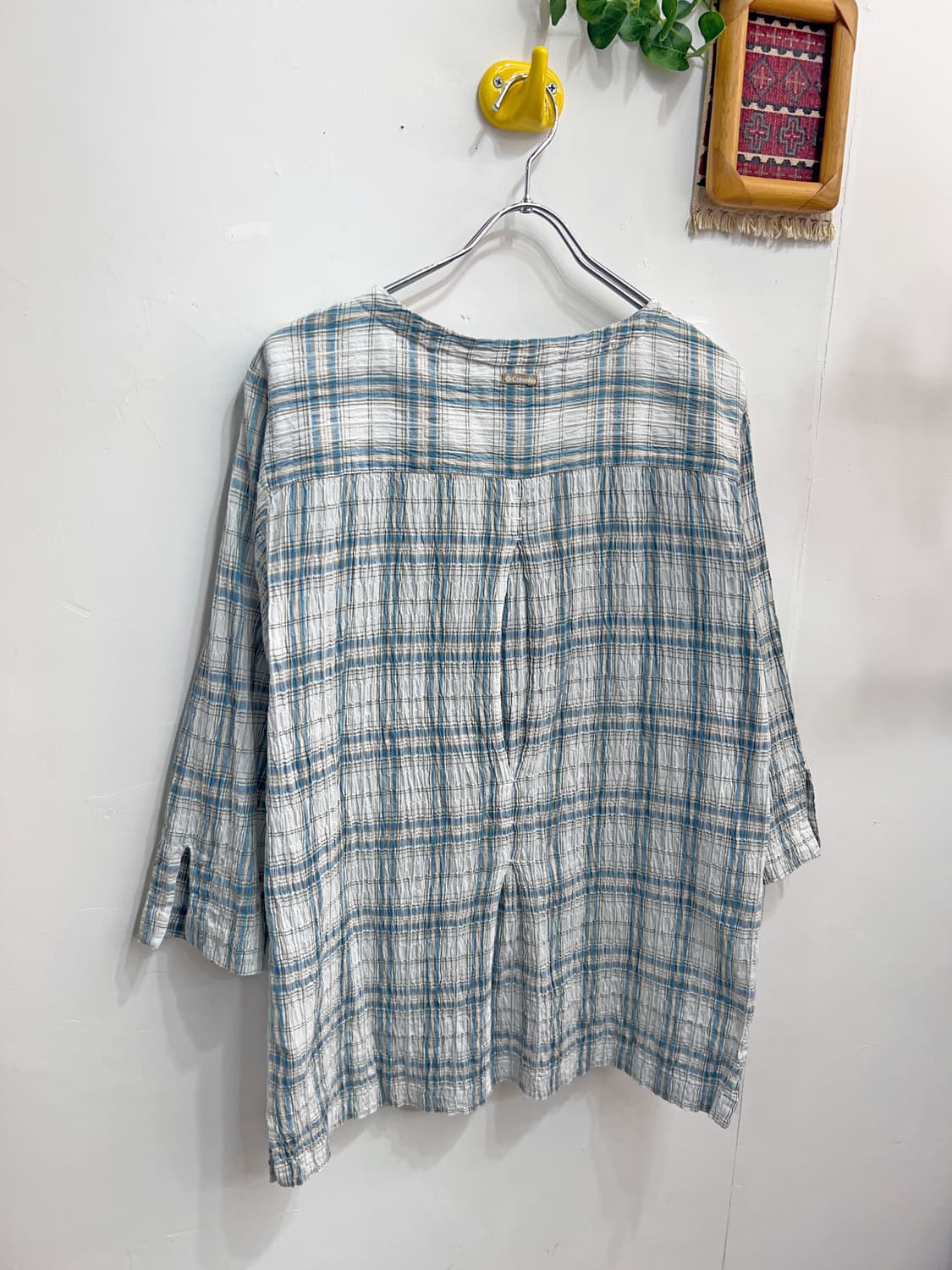 👧🏻Columbia Checkered Blouse made india 상품이미지8