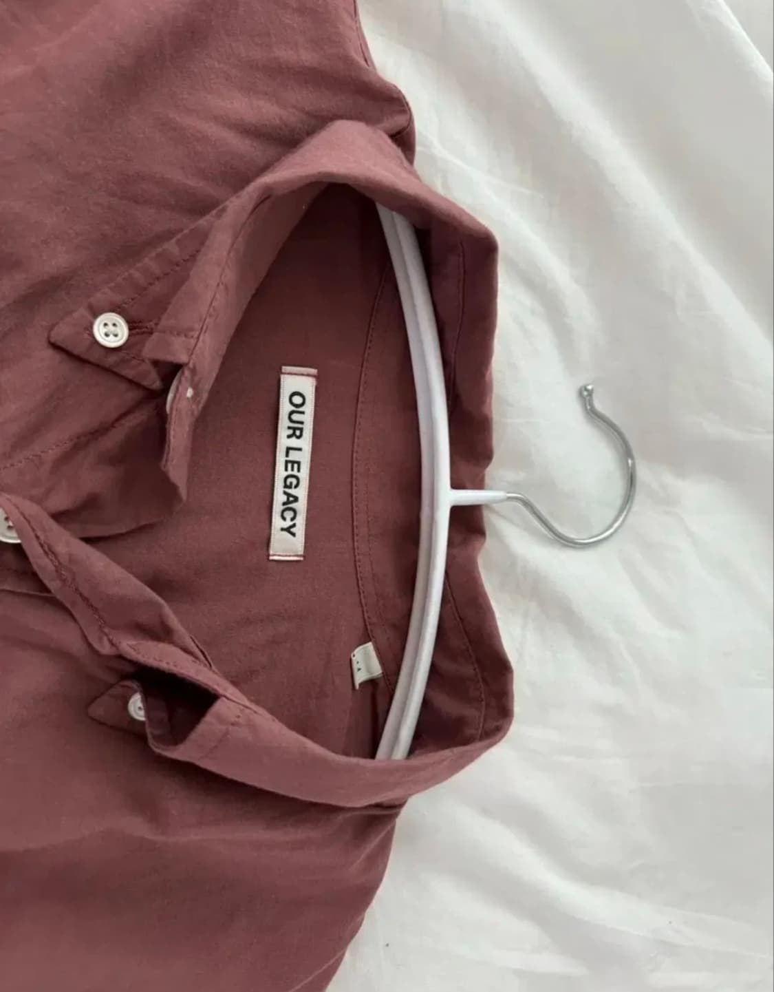 아워레가시 보로우드 BD 셔츠 핑크 빈티지 보일 44 상품이미지4