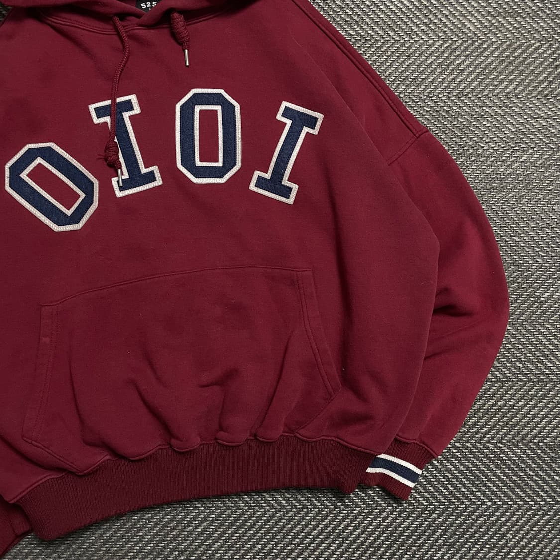 OIOI 빅로고 박시핏 후드 티셔츠 레드y 5260 상품이미지3