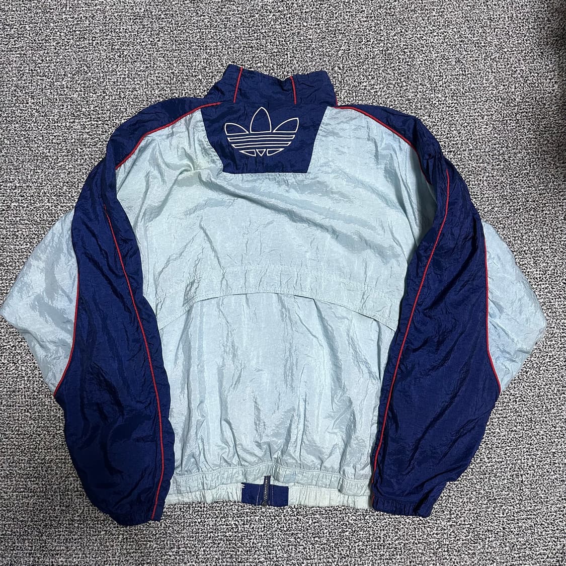 (XL) 아디다스 90s 올드스쿨 바람막이 하늘색 상품이미지3