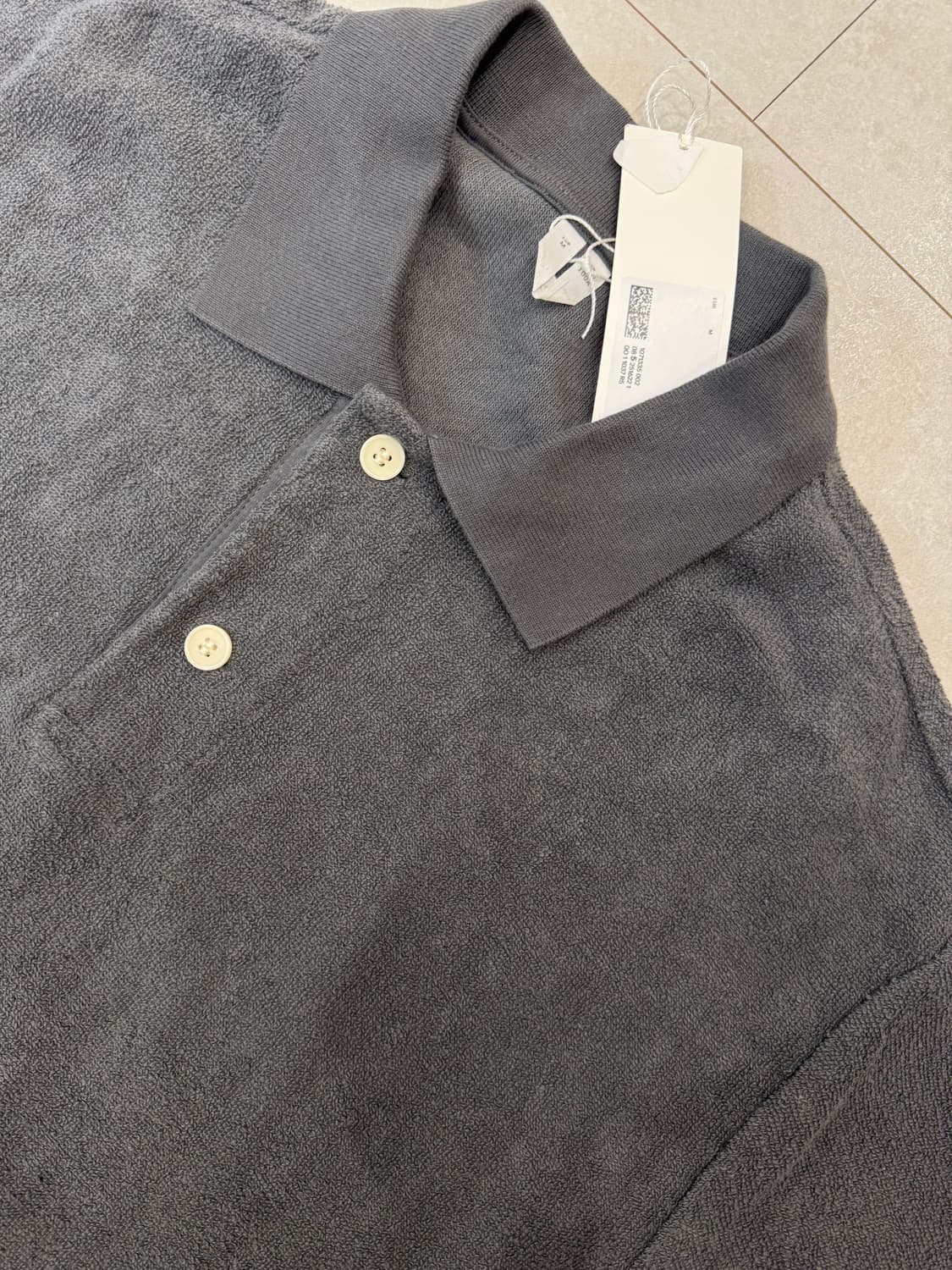 (새상품) Arket 아르켓 타월링 폴로 카라티 M 상품이미지5