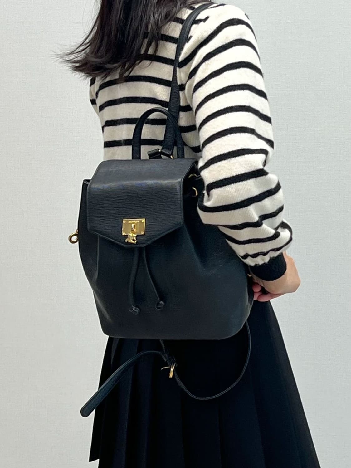 courreges / 꾸레쥬 블랙 사피아노 백팩  상품이미지9