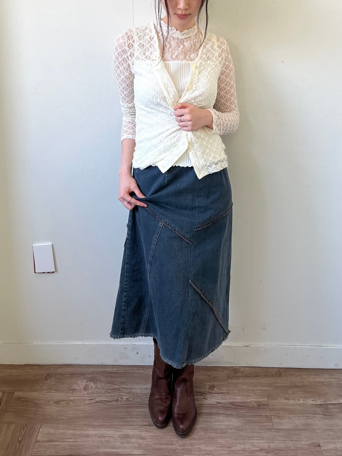 L.LOTTA 시스루 가디건 상품이미지5