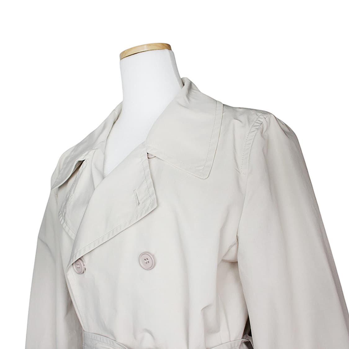프라다 오트밀 더블버튼 트렌치코트 44 상품이미지4