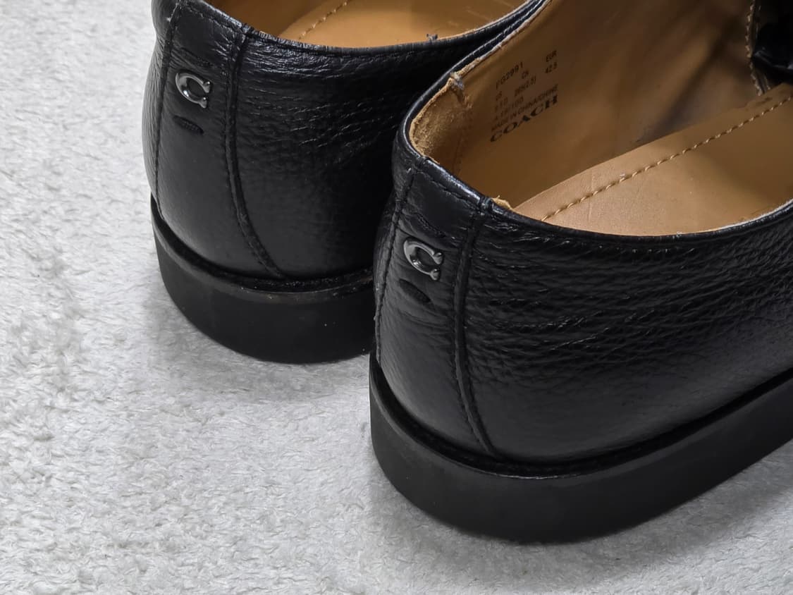 Coach 코치 더비 레더 구두 블랙 265 상품이미지3