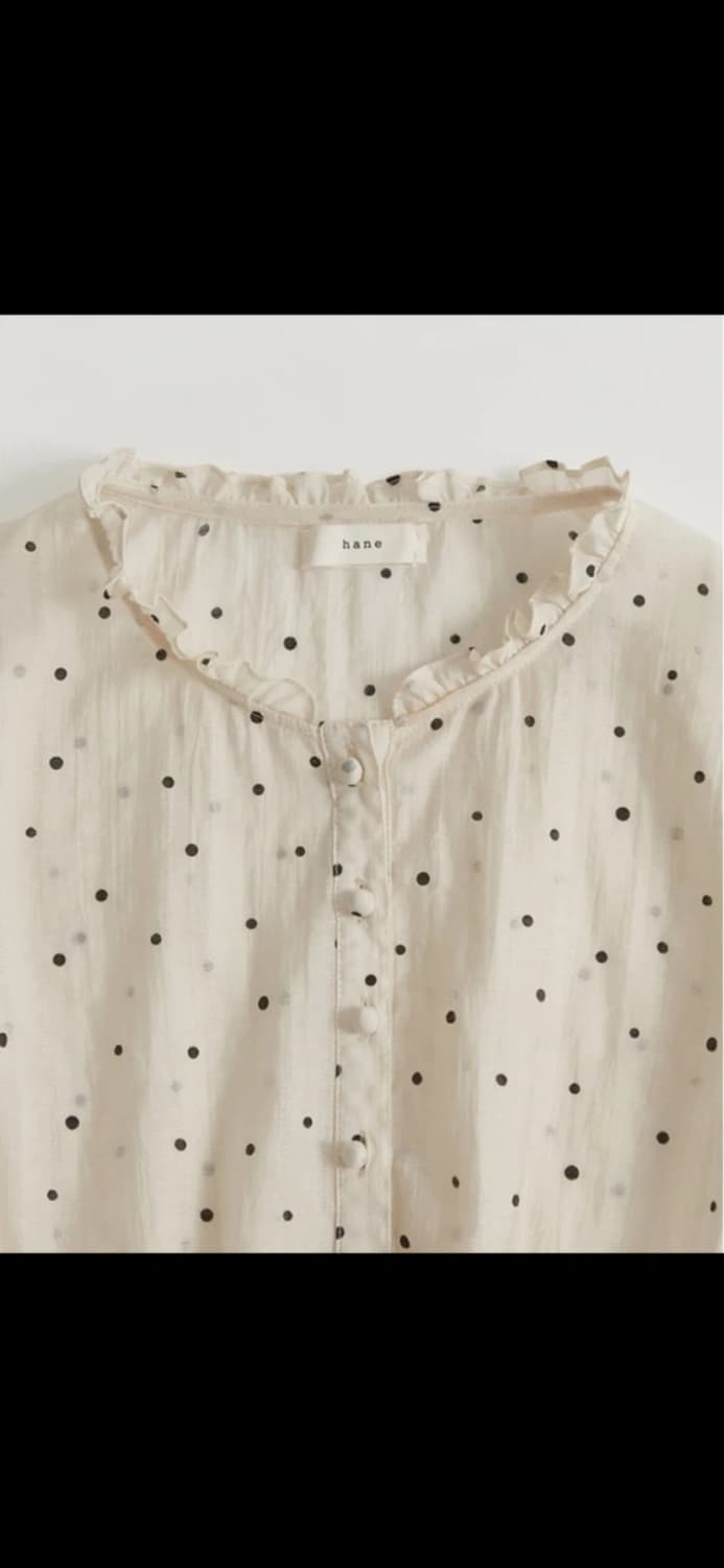 하네 프릴 카라 블라우스 M 상품이미지1