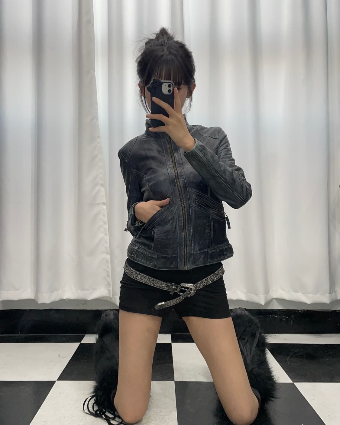 🎸블랙 레더 자켓🎸 상품이미지5