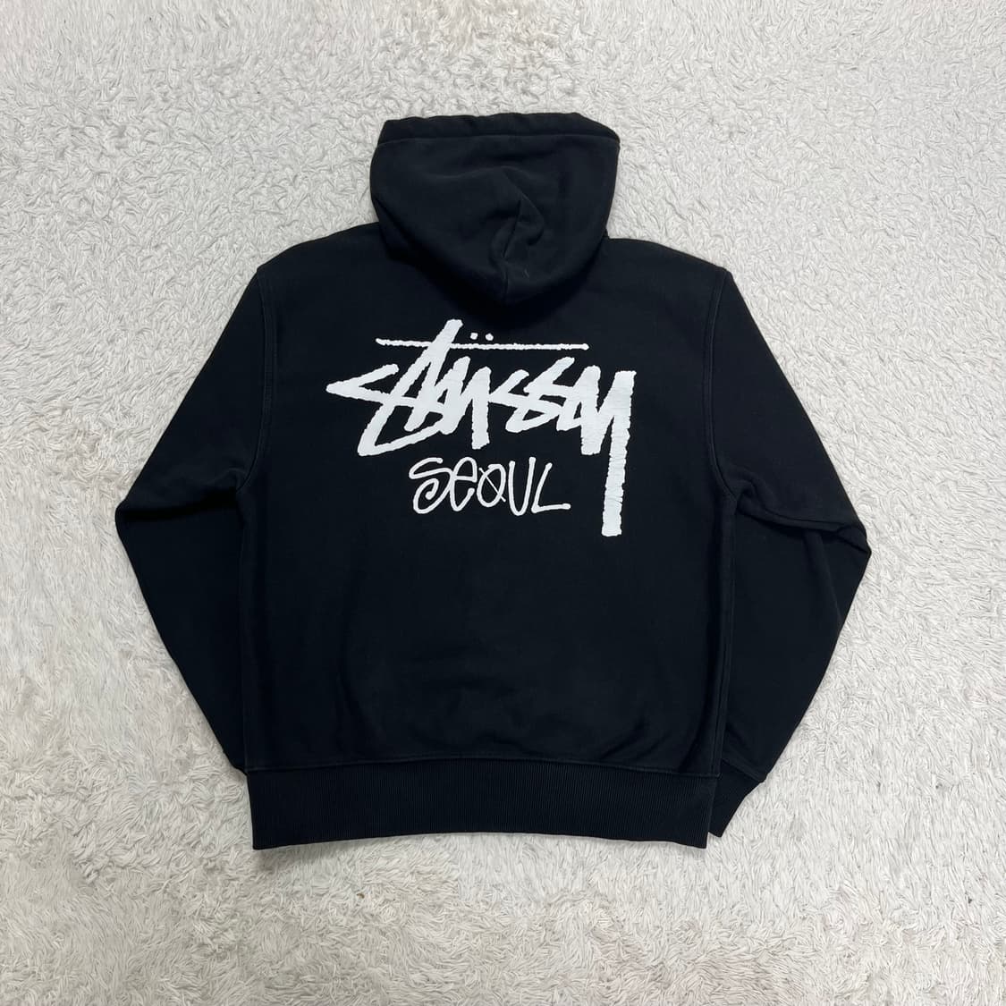 Stüssy Seoul black hoodie 상품이미지6