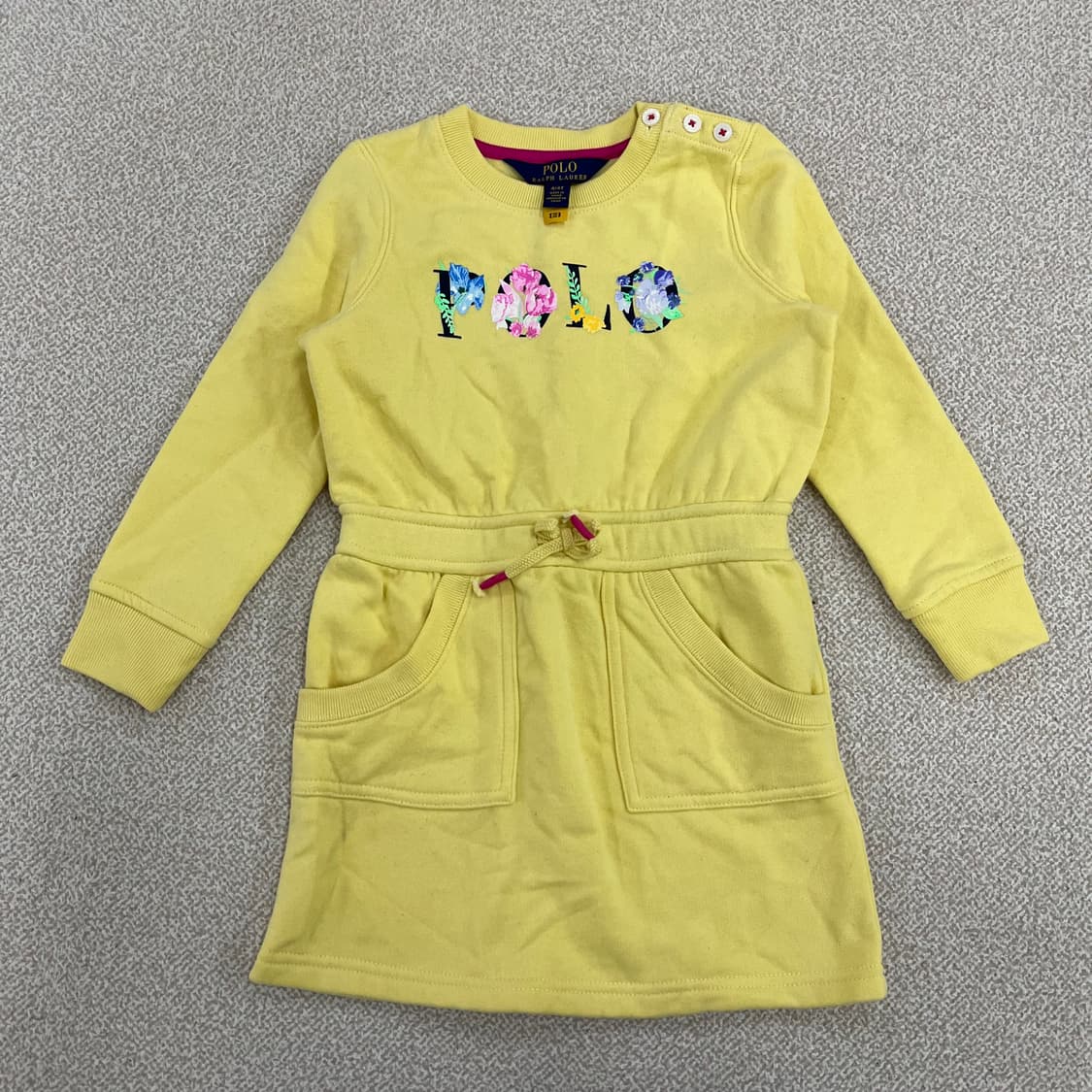 [110] 폴로랄프로렌 여아 플로럴 로고 플리스 원피스 스커트 0108M 상품이미지1