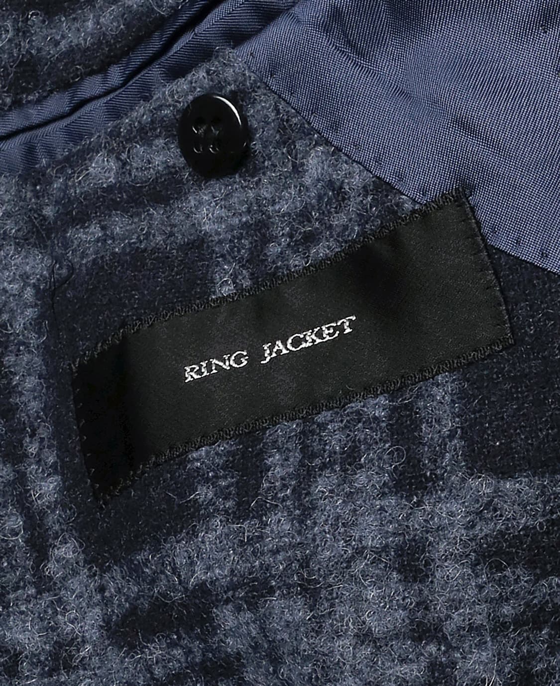 링자켓 [Ring Jacket] 네이비 울 알파카 헤어리 소프트 자켓 상품이미지6