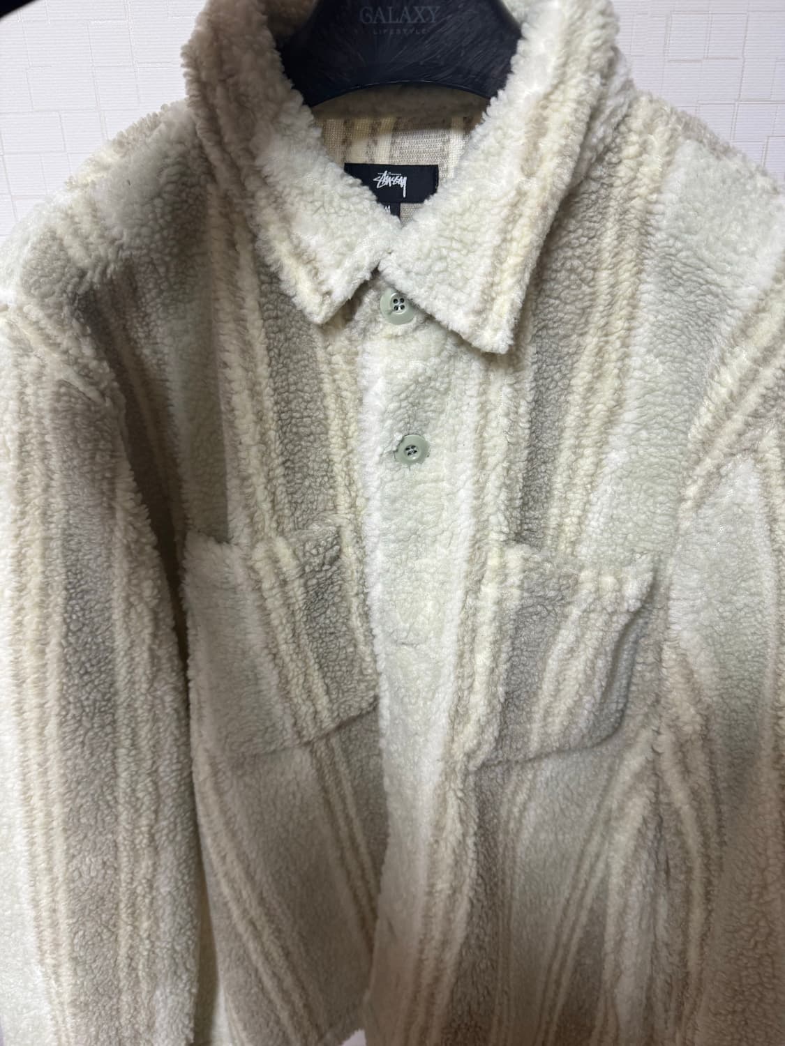 스투시 스트라이프 쉐르파 플리스 자켓 상품이미지3