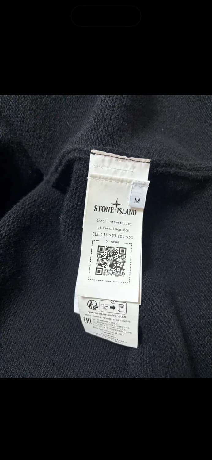 {23fw / M size} 스톤아일랜드 램스울 니트 가디건 상품이미지4