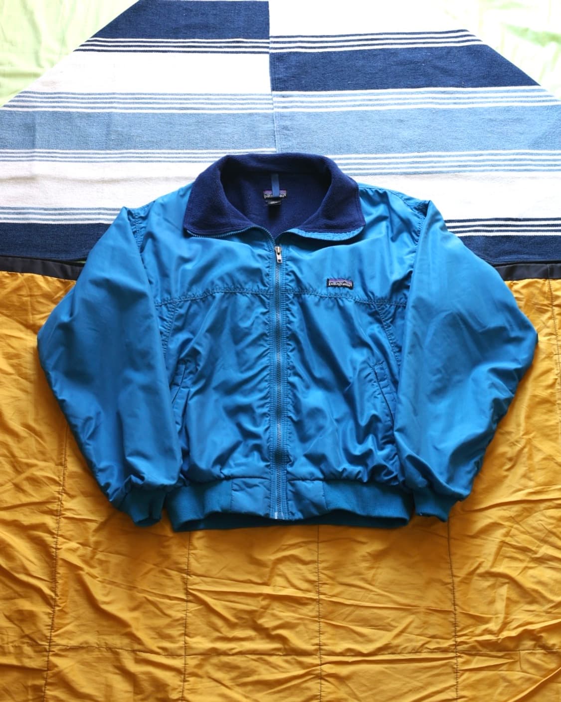 파타고니아 90s 쉘드 신칠라 자켓 아쿠아 블루 M 상품이미지1