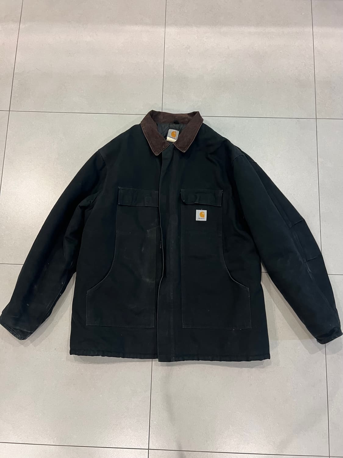 빈티지 칼하트 c03 디트로이트 워크자켓 블랙 50T 상품이미지1