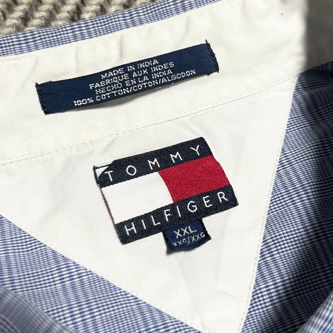 [XXL] Tommy 타미힐피거 코튼 체크셔츠 상품이미지3