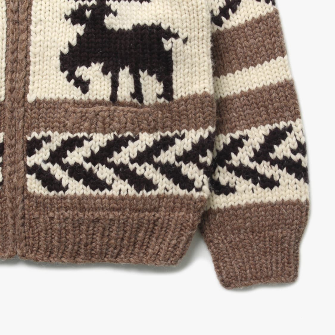  KANATA "Brown Knit Zip-up" 상품이미지3