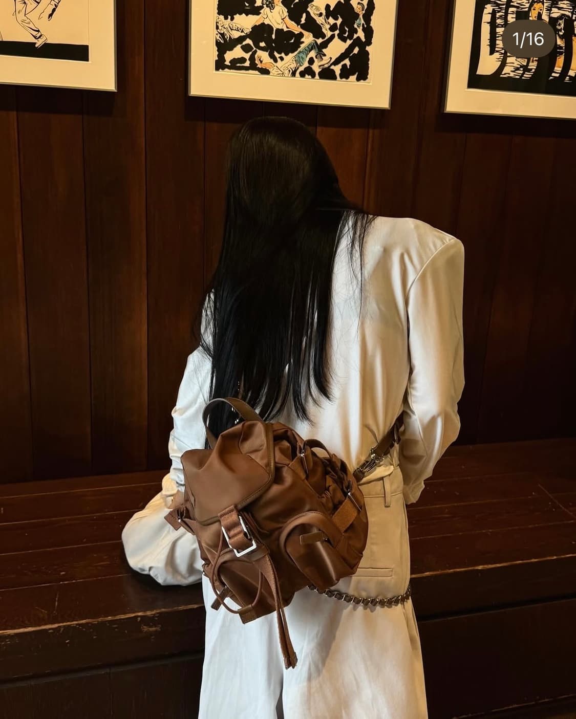 ORR 오르 워킹백 미니 브라운 상품이미지2