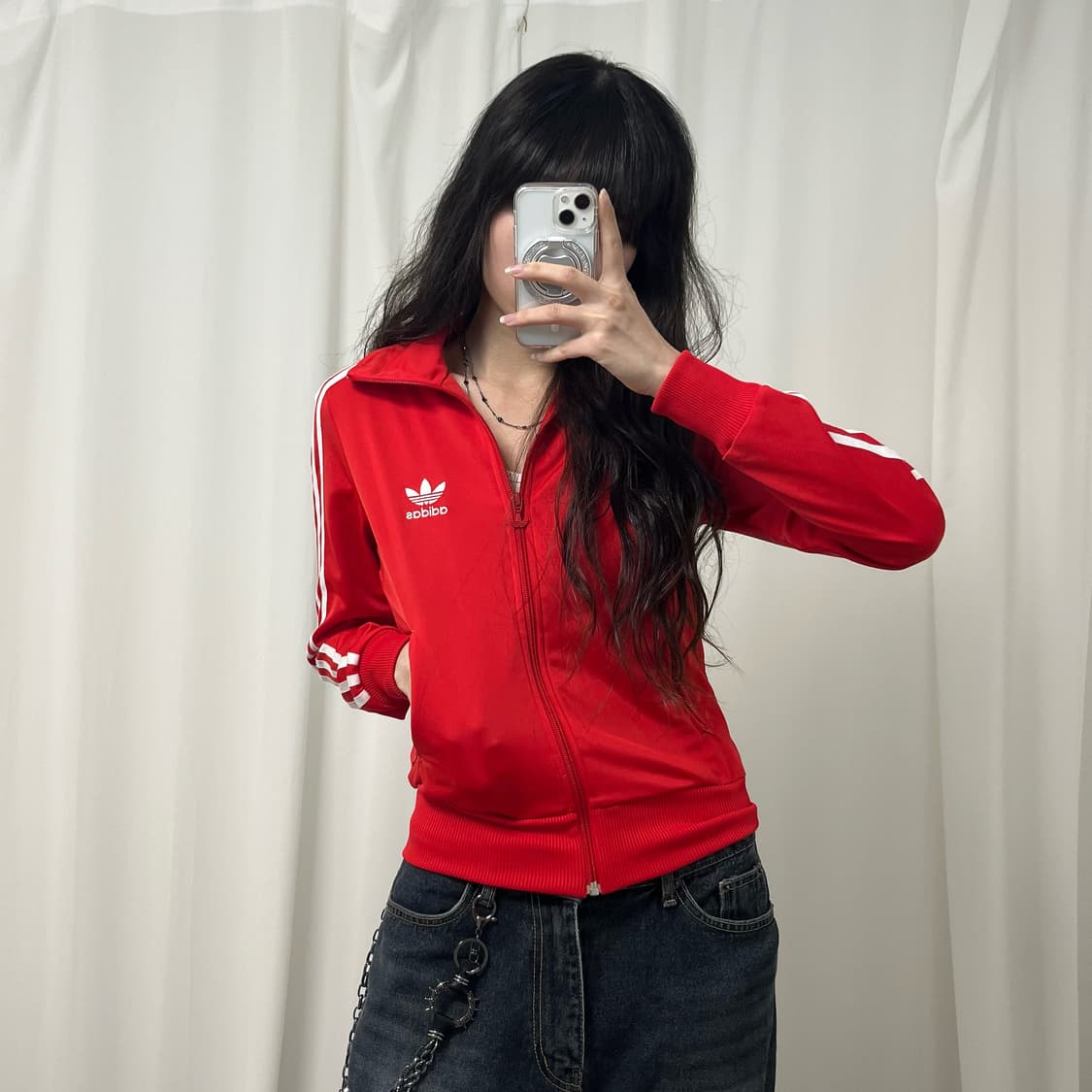 Adidas red Firebird jersey 상품이미지2