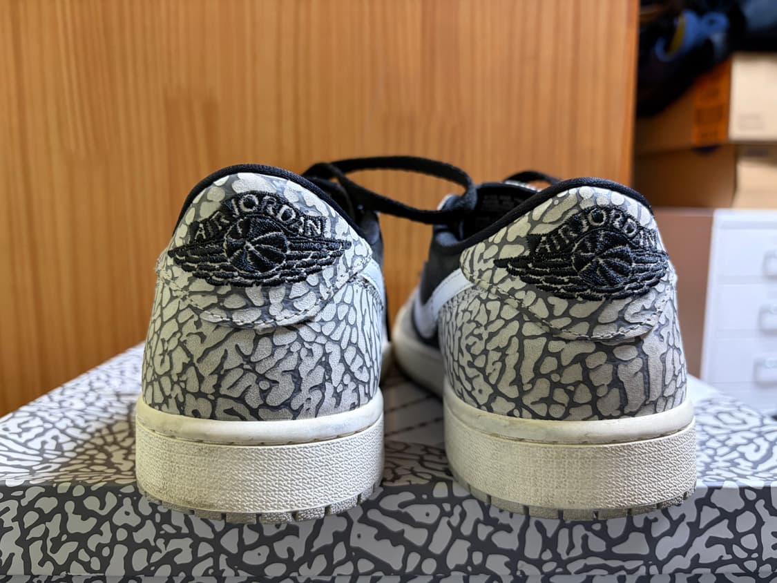 나이키 조던1 로우 OG 블랙 시멘트 코끼리 290 상품이미지4