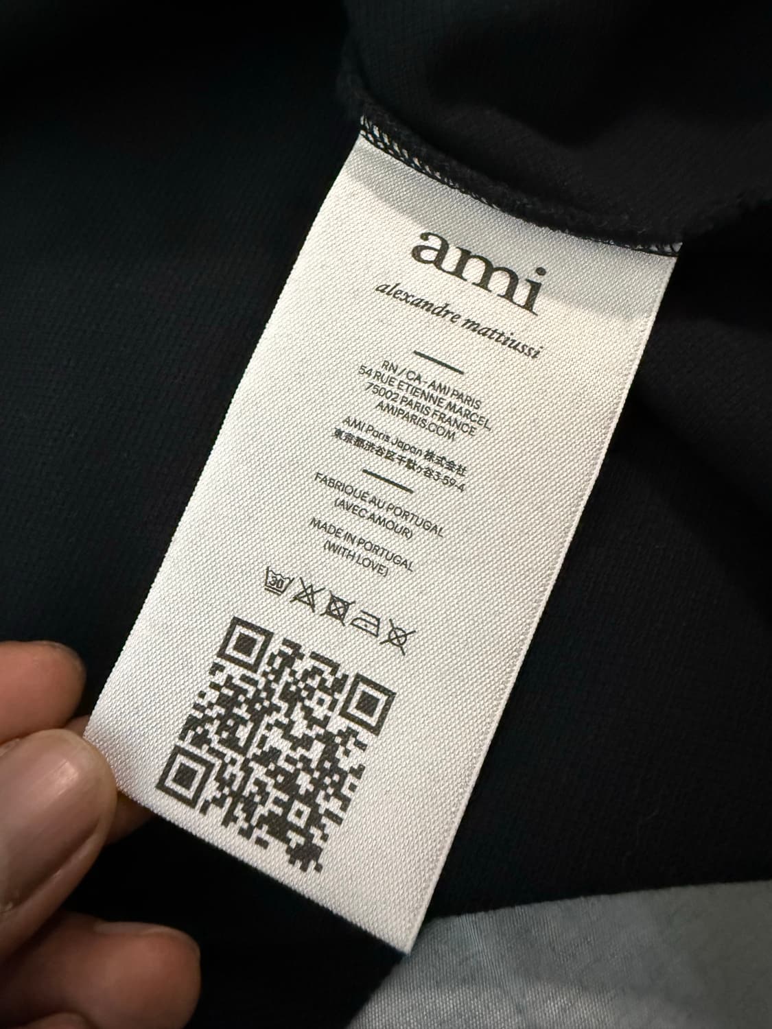 AMI 아미 블랙 하트 로고 반팔 폴로티 상품이미지6