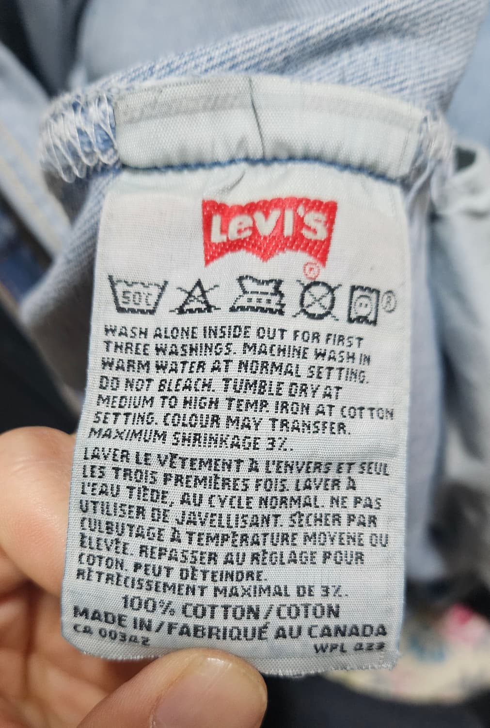 [33] Levis 리바이스 501 Canada 33x30 블랭크탭 상품이미지4