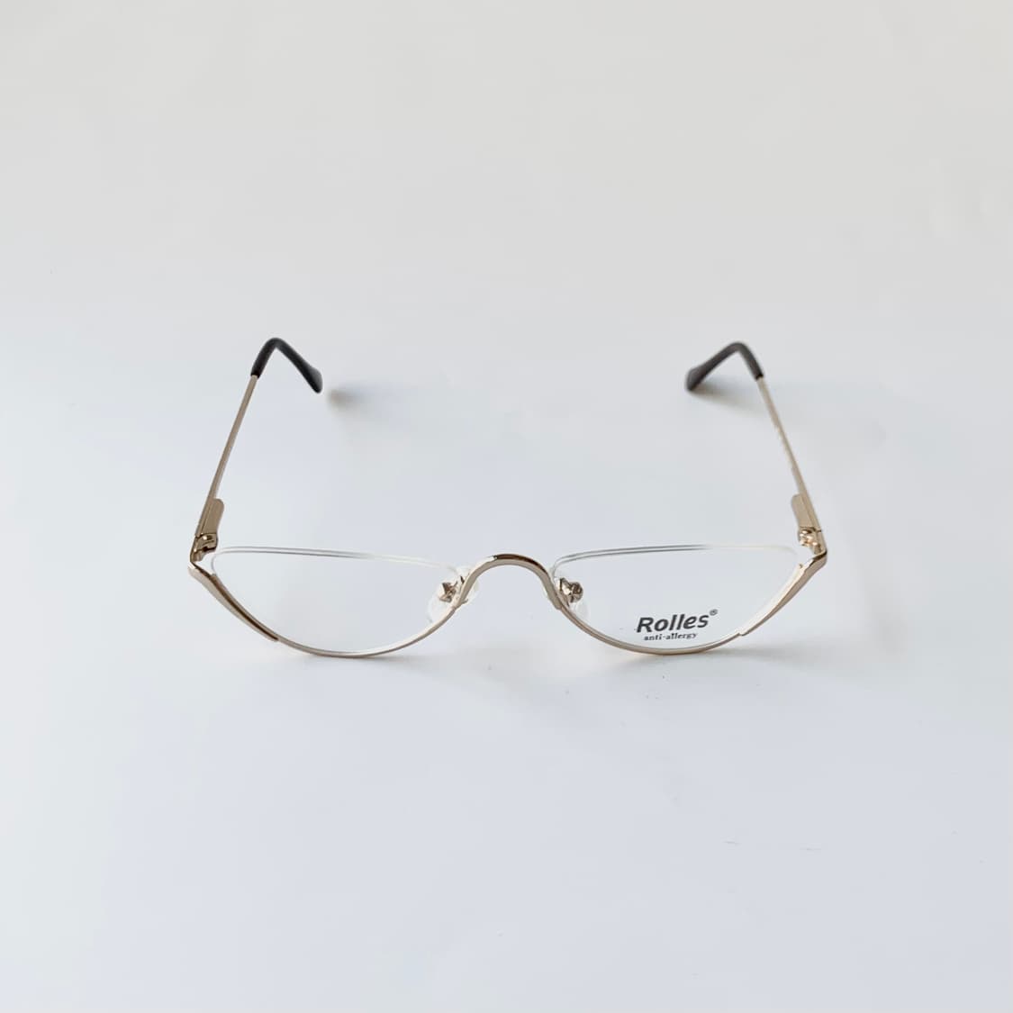 745 데드스탁 언더림 골드 라운드 유니크 빈티지안경테 상품이미지2