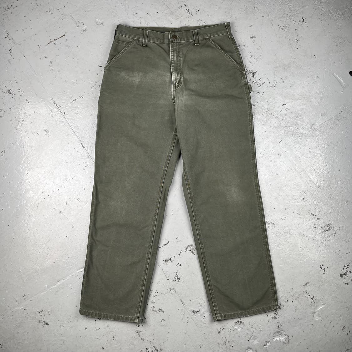 칼하트 모스그린 싱글니 카펜터 팬츠 B11MOS 상품이미지2