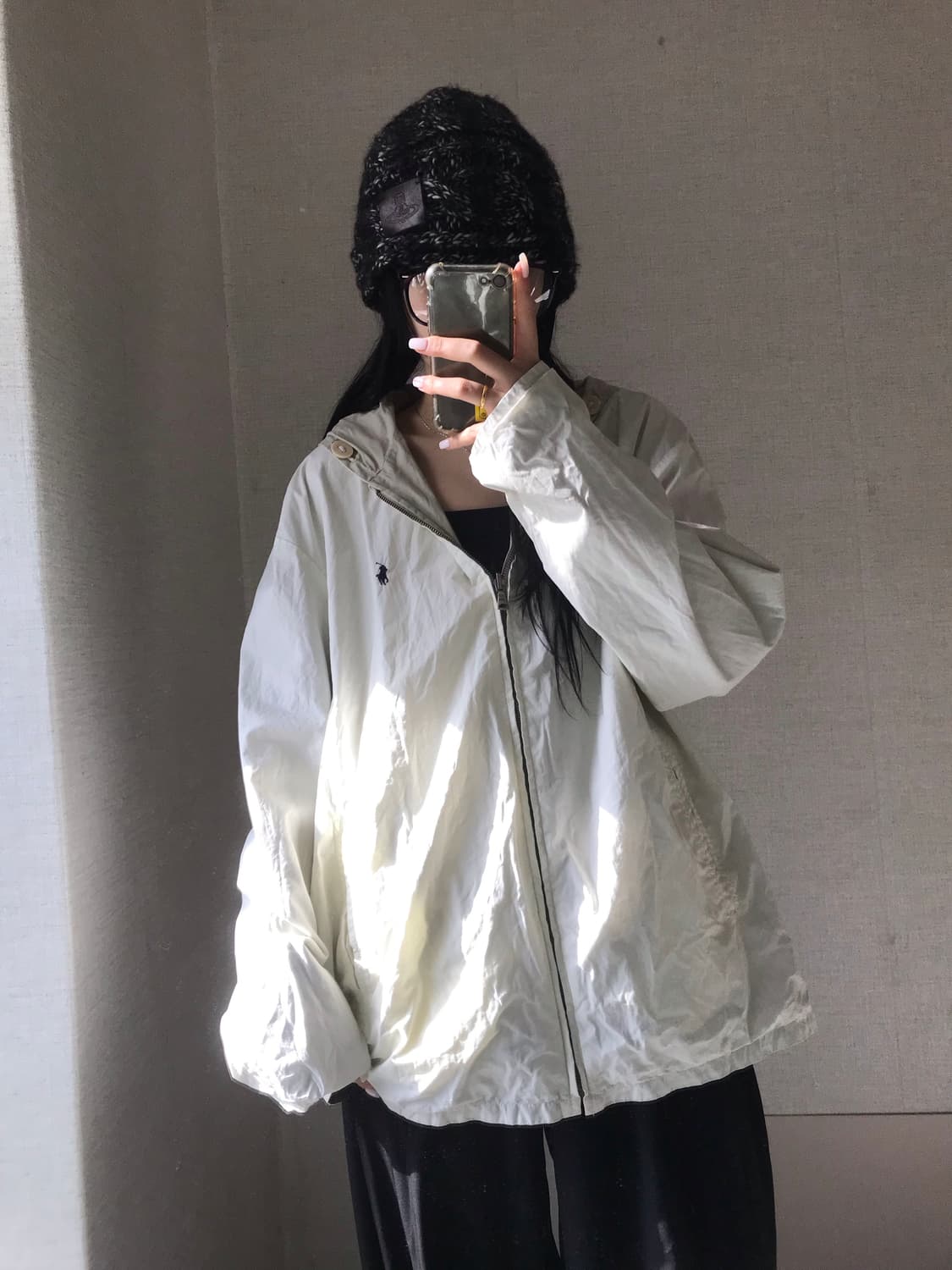 폴로 아이보리 베이지 리버시블 자켓 상품이미지4