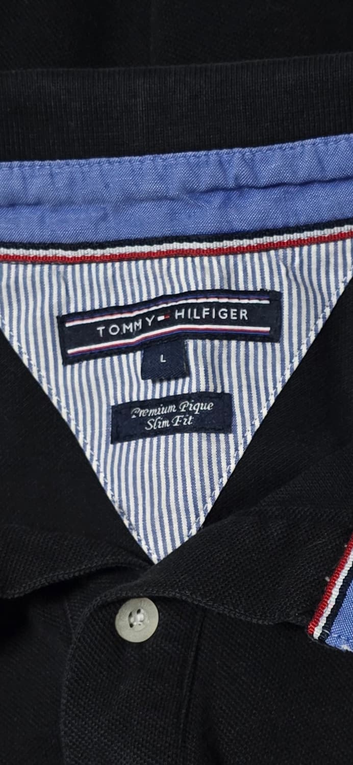 타미힐피거 남성 긴팔 폴로티 블랙 L 상품이미지3
