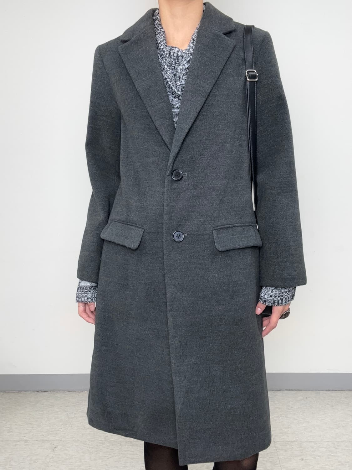 빈티지 그레이 싱글 코트 상품이미지1
