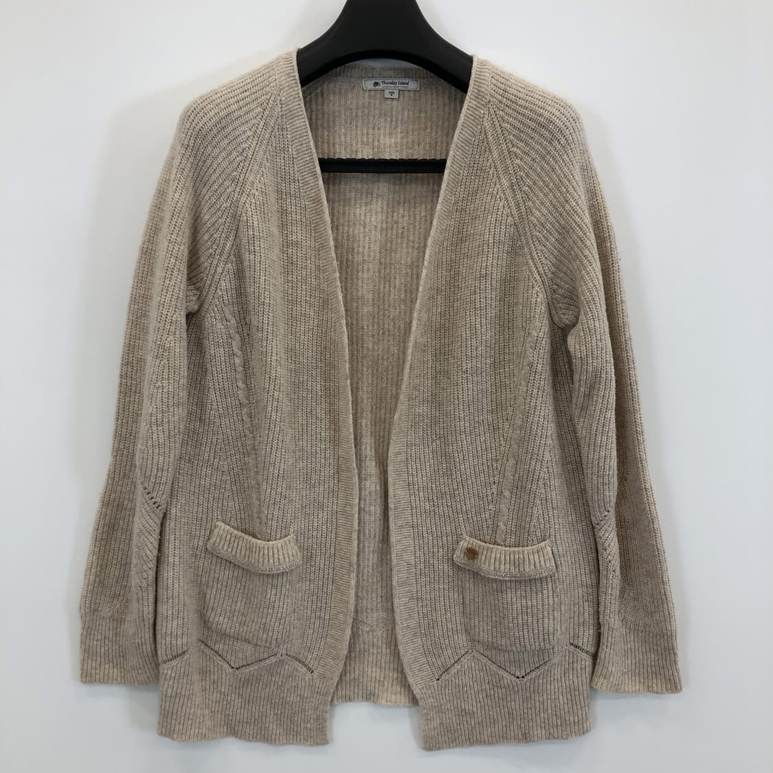 써스데이아일랜드 오픈형 울 가디건 85  상품이미지1